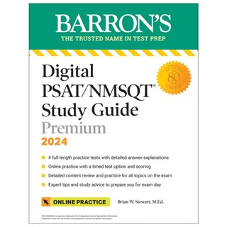 Asia Books หนังสือภาษาอังกฤษ BARRONS DIGITAL PSAT/NMSQT STUDY GUIDE