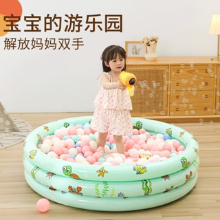 อา่ งอาบน ้ํา เด็ก Inflatable Ocean Ball Pool สระว่ายน้ำสำหรับเด็กในร่ม Pobo ของเล่นสระว่ายน้ำ 1-3 ปีรั้วสนามเด็กเล่น