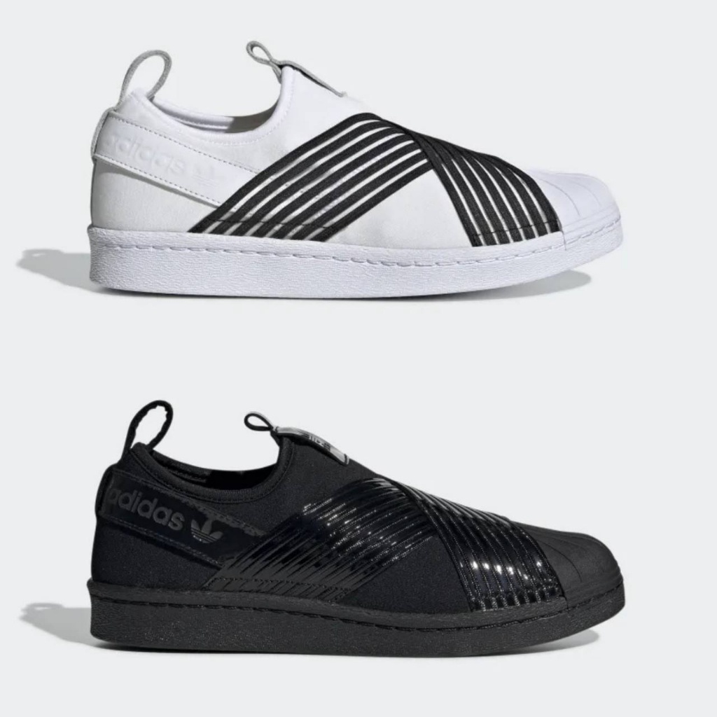 ✠ทักแชทรับโค้ด Adidas Superstar Slip On W (CG6013/BD8055) สินค้าลิขสิทธิ์แท้ รองเท้ารองเท้าผ้าใบผู้ชาย