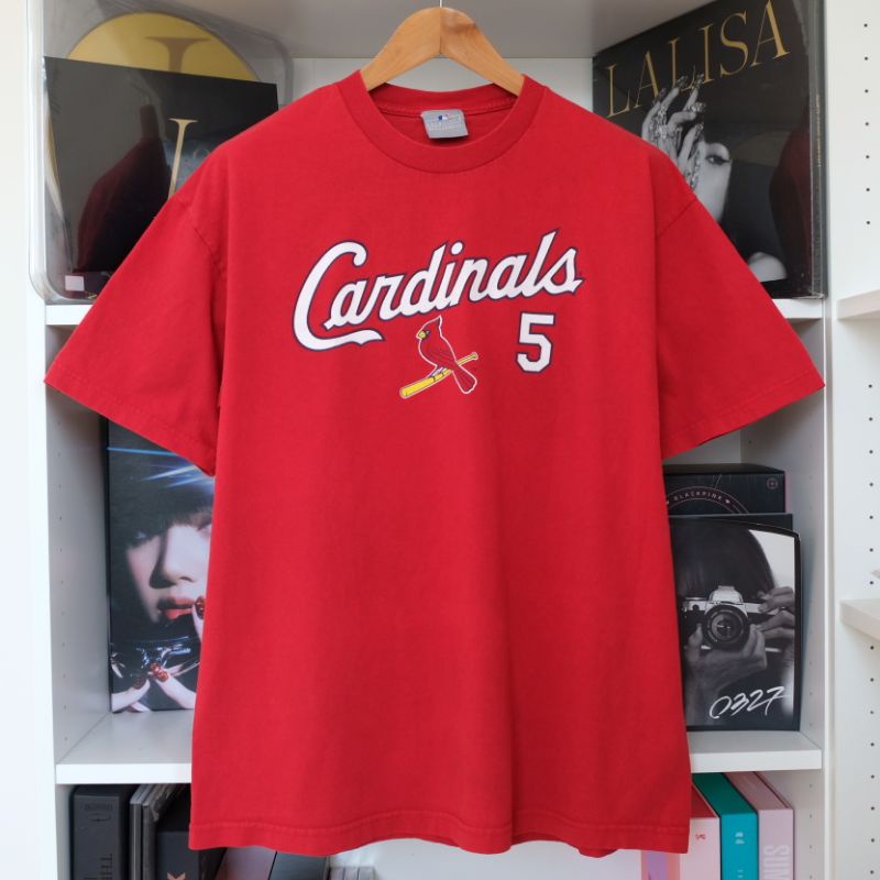 เสื้อยืด MLB, St.Louis Cardinals เบอร์5 มือสองของแท้