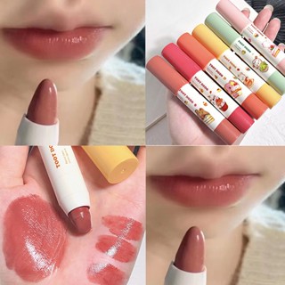 CRYSTAL RABBIT ลิปสติก เนื้อแมตต์ หมอก ไม่เหนียวติด กันน้ํา ติดง่าย สีขาว