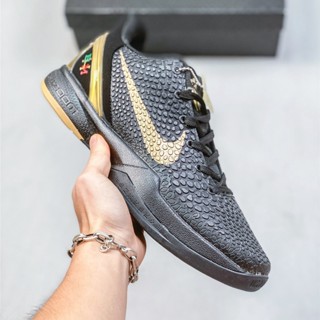 พร้อมส่ง รองเท้าผ้าใบ รองเท้าบาสเก็ตบอล N_ike Zoom Kobe BHM Kobe 6 Low Combat