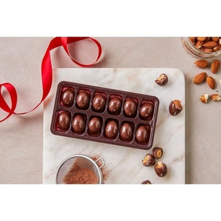 ขนมอัลมอนด์เคลือบช็อคโกแลต จากเกาหลี lotte almond choco ball 46g