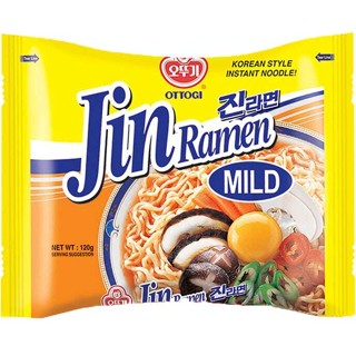 มาม่าเกาหลี ottogi jin ramen (진라면) mild 120 g