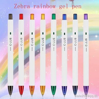 Zebra zebra ปากกาเจล แบบแห้งเร็ว สีรุ้ง สไตล์ญี่ปุ่น สําหรับนักเรียน C-JJ6