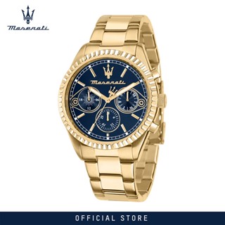 [2 Years Warranty] Maserati Competizione 43mm Blue Sunray Dial Mens Quartz Watch R8853100026