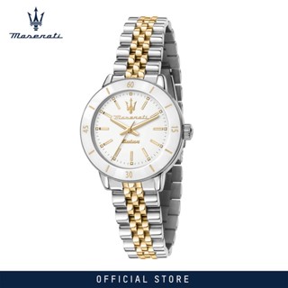 [2 Years Warranty] Maserati Successo Solar 32mm White Matt Dial Womens Solar Watch R8853145514