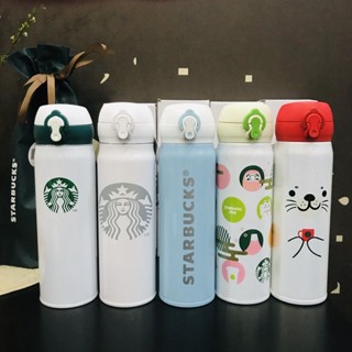 Starbucks กระติกน้ําร้อนสเตนเลส 304 500 มล. แบบพกพา 500 มล.#0704#