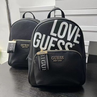 Guess กระเป๋าเป้สะพายหลังลําลอง มีซิป พิมพ์ลายตัวอักษร Guess สําหรับผู้หญิง 2023