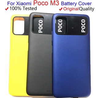 Original ใหม่ ฝาครอบแบตเตอรี่ ด้านหลัง 6.53 สําหรับ Xiaomi Poco M3 M2010J19CG Poco M3