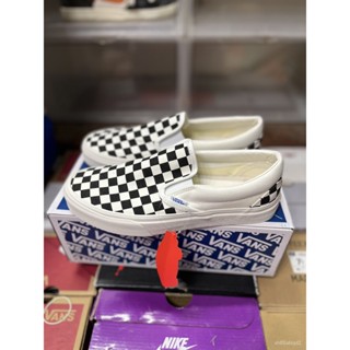 VANS Classic Slip-on Checkerboard Black/White [U] NEA รองเท้า แวนส์ สลิปออน ทรงสวม ลายหมากรุก ได้ทั้งชายและหญิง