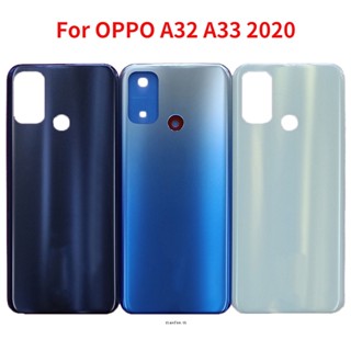 ใหม่ ฝาครอบแบตเตอรี่ ด้านหลัง แบบเปลี่ยน สําหรับ OPPO A32 A33 2020 PDVM00 CPH2137