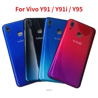 ใหม่ เคสแบตเตอรี่ กรอบกลาง ด้านหลัง พร้อมเลนส์กล้อง และปุ่มด้านข้าง สําหรับ Vivo Y91 Y91i Y95