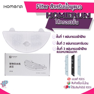 [Y269]HOMERUN Filter แผ่นกรองน้ำพุแมว รุ่น HomeRun ไส้กรองน้ำพุ แผ่นกรองสำหรับน้ำพุแมว HomeRun