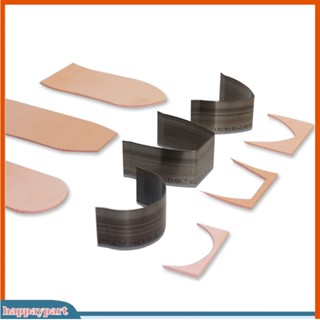 (happaypart) 10Pcs Leather Craft Corner Punch Cutter Round Square Strap Belt Wallet End Tools