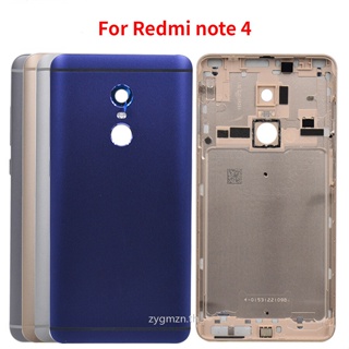 ใหม่ เคสแบตเตอรี่ด้านหลัง พร้อมเลนส์กล้อง และปุ่มปรับระดับเสียง สําหรับ Xiaomi Redmi Note 4 Global Version