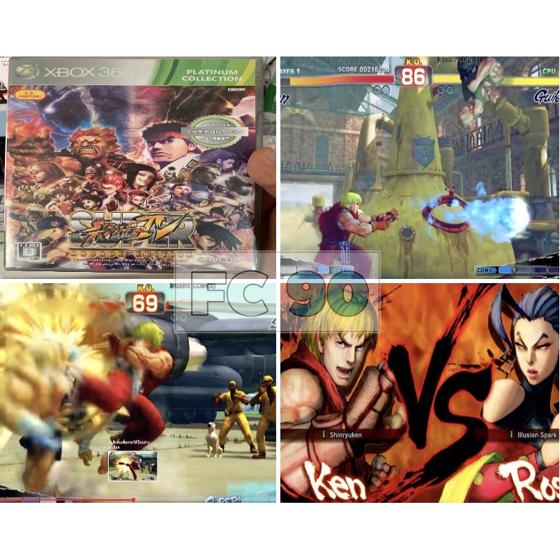 แผ่นเกมสตรีทไฟเตอร์4 Super Street Fighter IV Arcade Edition Xbox 360 Platinum Collection [XBOX360] แผ่นแท้ญี่ป่นมือสอง