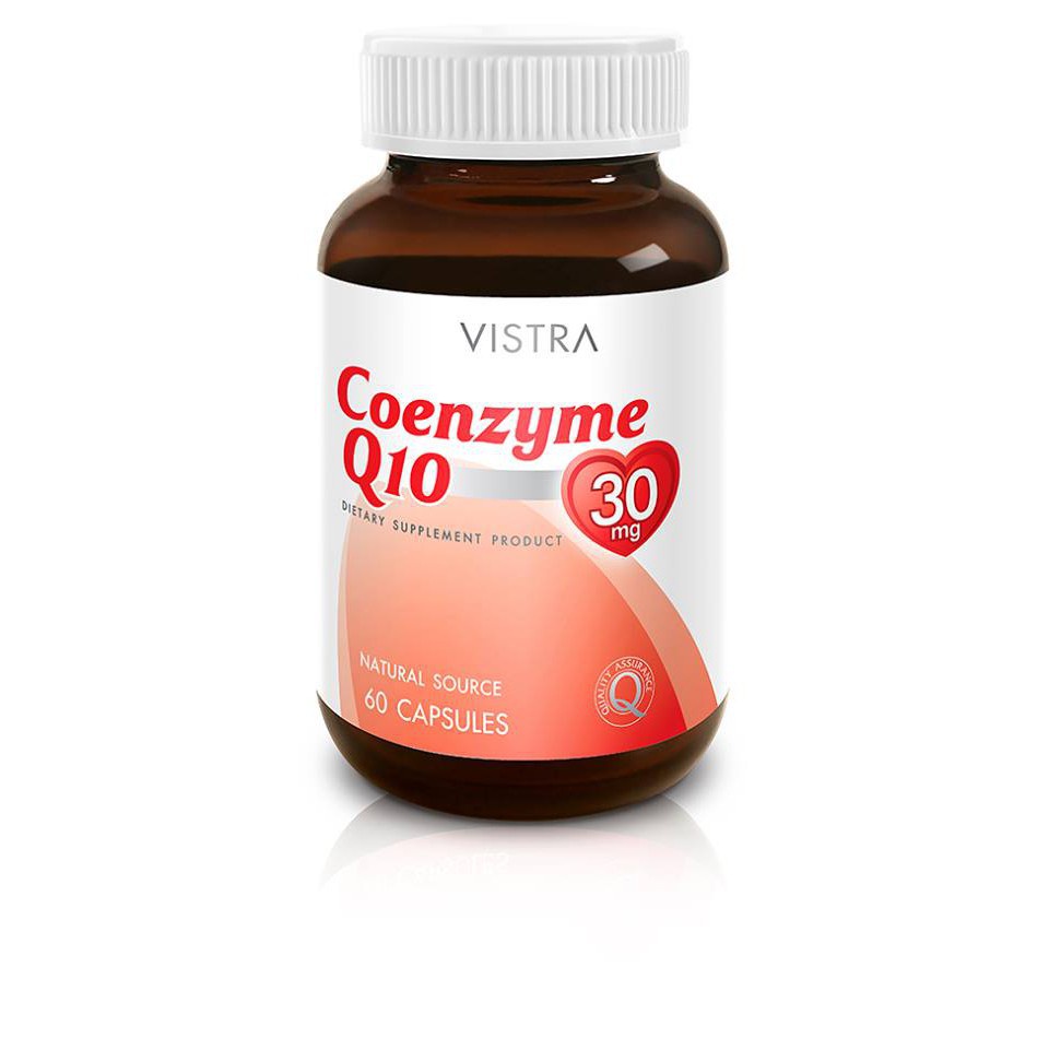 Vistra Coenzyme Q10 Natural 60 แคปซูล บำรุงผิว ริ้วรอย