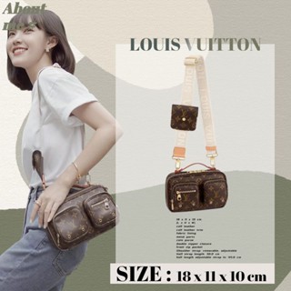 หลุยส์วิตตอง Louis Vuitton UTILITY CROSSBODY กระเป๋าสะพาย/กระเป๋าสะพายข้าง/กระเป๋าถือ/คลาสสิก