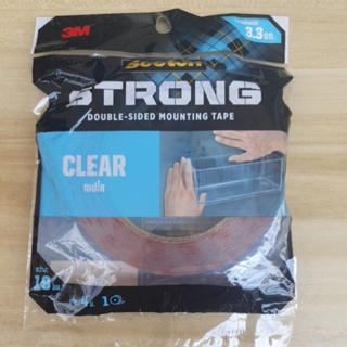 SCOTCH 3M Clear Mounting Tape เทปกาวสองหน้า แรงยึดติดสูงชนิดใส สก๊อตช์ หน้ากว้าง 19mm #CAT4010