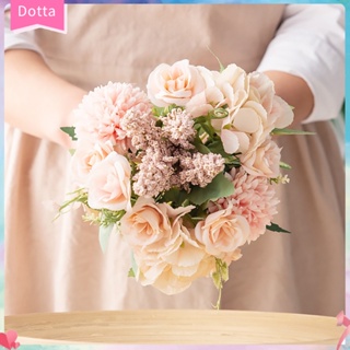 (dottam) ช่อดอกไม้ประดิษฐ์ 1 ช่อ สําหรับตกแต่งบ้าน งานแต่งงาน DIY