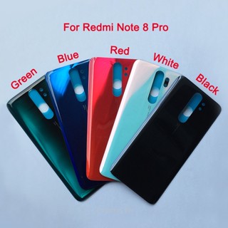 สําหรับ Xiaomi Redmi Note 8 Pro ฝาครอบแบตเตอรี่ ด้านหลัง เคสกระจก สําหรับ Redmi Note8 Pro ฝาหลังประตู