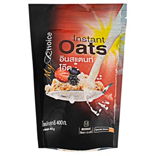 มายช้อยส์ข้าวโอ๊ตอบชนิดละเอียด 400กรัม  /  My Choice Instant Oat 400g.