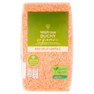 วทโทรสถั่วเลนทิลส์แดง 500กรัม  /  Waitrose Duchy Red Lentils 500g.