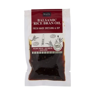 เดอลาลิต้าน้ำสลัดบัลซามิกน้ำมันรำข้าว 30กรัม  /  Delalita Balsamic Rice Bran Oil Dressing 30g.