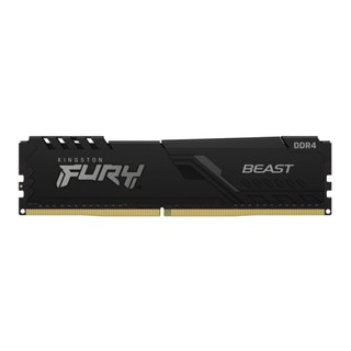 แรมสำหรับคอมพิวเตอร์ ^ 16GB (16GBx1) DDR4 2666MHz RAM (หน่วยความจำ) KINGSTON FURY BEAST DDR4 (BLACK) (KF426C16BB/16)