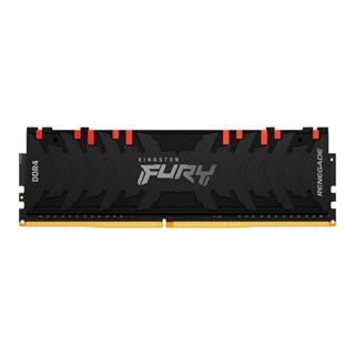 คอมพิวเตอร์ ; 8GB (8GBx1) DDR4 3200MHz RAM (หน่วยความจำ) KINGSTON FURY RENEGADE DDR4 RGB (BLACK) (KF432C16RBA/8)