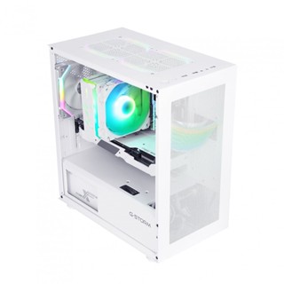 อุปกรณ์คอมพิวเตอร์ , CASE (เคส) SAMA SM09 (WHITE) (MICRO-ATX)