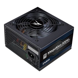 อุปกรณ์คอมพิวเตอร์ ||| POWER SUPPLY (อุปกรณ์จ่ายไฟ) ZALMAN MEGAMAX 500W V2 - 500W 80 PLUS (ZM500-TXII) (ATX)