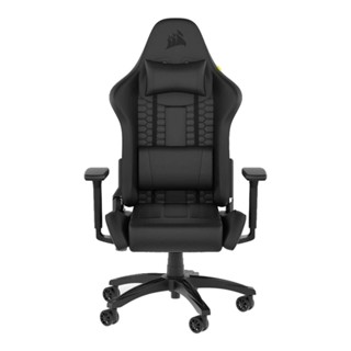 GAMING CHAIR CORSAIR GAMING TC100 RELAXED LEATHERETTE CF-9010050-WW BLACK/BLACK สินค้าต้องประกอบก่อนใช้งาน#