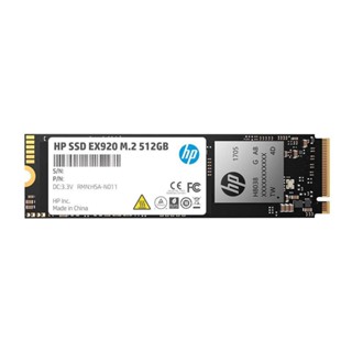 อุปกรณ์จัดเก็บข้อมูล -- 512 GB SSD (เอสเอสดี) HP EX920 PCIe/NVMe M.2 2280 (2YY46AA-UUF)