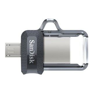 อุปกรณ์จัดเก็บข้อมูล () 256 GB FLASH DRIVE (แฟลชไดร์ฟ) SANDISK ULTRA DUAL M3.0 (SDDD3-256G-G46)