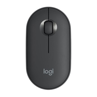 คีย์บอร์ด และเมาส์ % WIRELESS MOUSE (เมาส์ไร้สาย) LOGITECH M350 PEBBLE WIRELESS MOUSE (GRAPHITE)