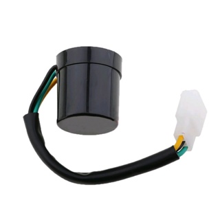 Universal Motorcycle Scooter Relay 3 PIN Round Waterproof Turn Signal 12V LED Flasher Relay Blinker Black Motorcycle Acc