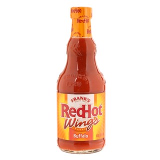 แฟรงค์สเรดฮอตวิงส์บัฟฟาโล่ซอสพริก 354มล.  /  Franks Redhot Wings Buffalo Sauce 345ml.