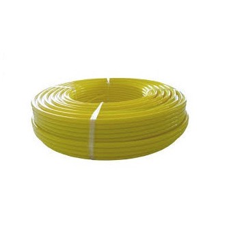 สายลมไนลอน 2 ชั้น ขนาด 3/8 (3หุน) สีเหลือง 1ม้วน (100 เมตร)