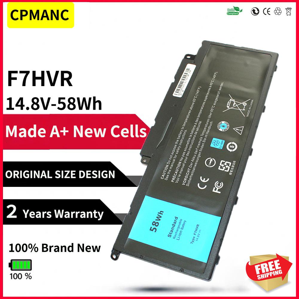 CPMANC F7HVR G4YJM 062VNH T2T3J แบตเตอรี่แล็ปท็อปสำหรับ Dell Inspiron 17 7000 7737 7746 14 15 15r 55
