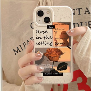 เคสโทรศัพท์มือถือ แบบนิ่ม ลายดอกกุหลาบ สีขาว สําหรับ iphone 14promax 11 13 12 7 8 Plus X XR XSMax