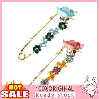 [B_398] Fashion Women Multicolor Flower Scarves Shawl Clip Pin Decor