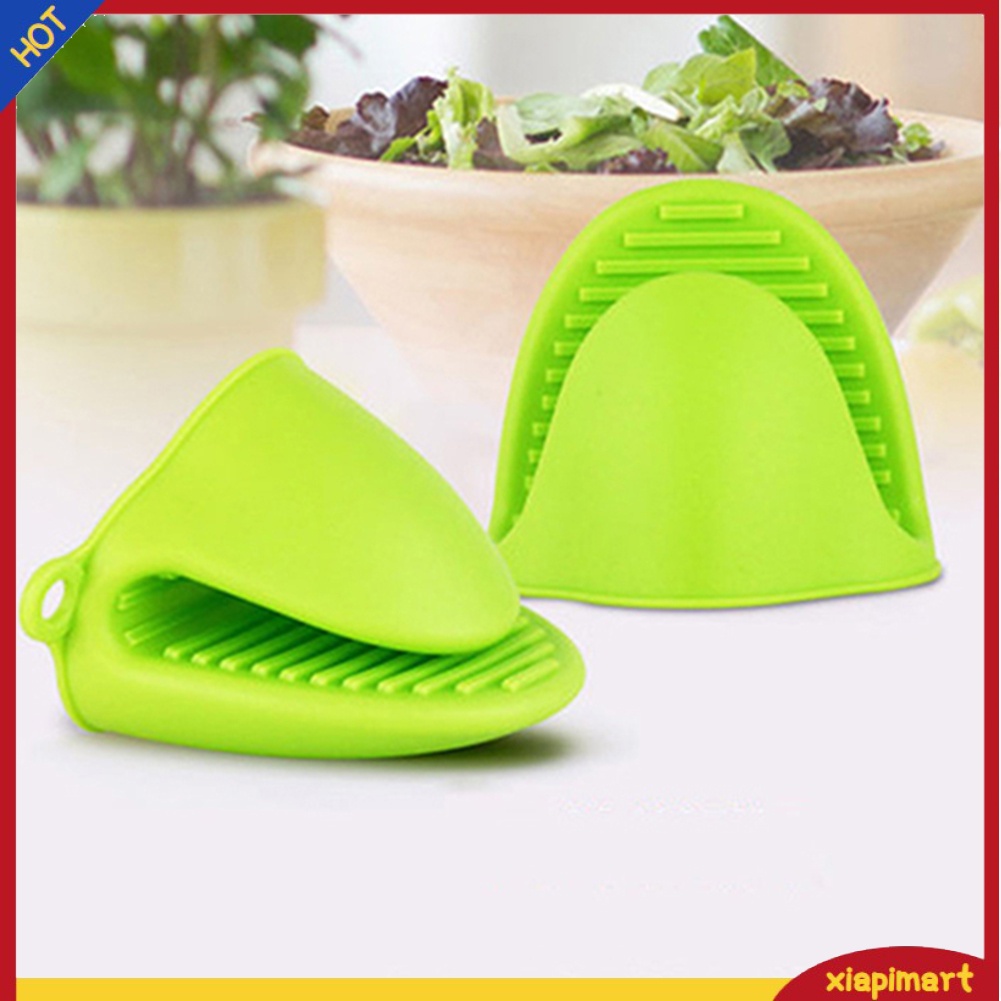 <xiapimart> ถุงมือซิลิโคน ทนความร้อน สีพื้น สําหรับเตาอบ บาร์บีคิว 1 ชิ้น