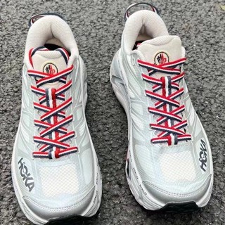 Hoka ONE ONE Mafate Speed 2 รองเท้ากีฬา รองเท้าวิ่ง พื้นหนา สีเงิน สําหรับผู้ชาย