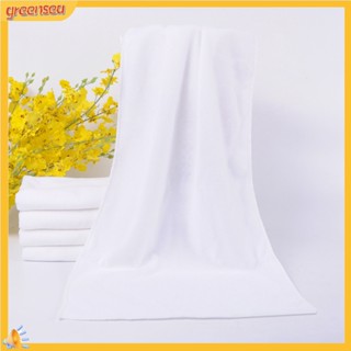 (greensea) ผ้าขนหนูอาบน้ําแบบนุ่มสีขาว 30X70 ซม . 1 ชิ้น