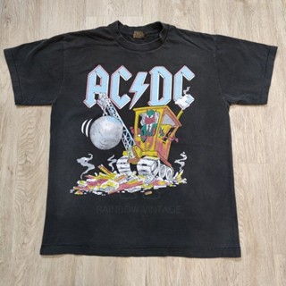 เสื้อวง เสื้อทัวร์ ACDC ผ้าฝอกเฟด