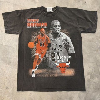 DENNIS RODMAN BASKETBALL เสื้อวง เสื้อทัวร์ ผ้าฝอกเฟด