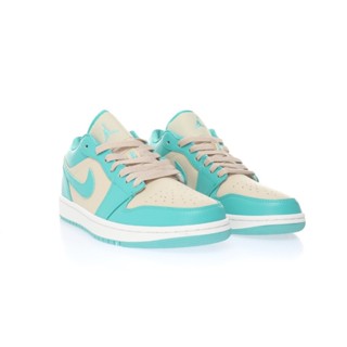 Nike Air Jordan 1 Low Washed Teal AJ1 รองเท้าผ้าใบ