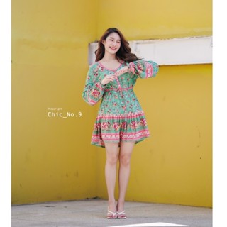 Chic No.9 : ชุดเดรส Dress - Boho Two Tone 👋ปัดซ้ายที่รูปเพื่อดูขนาดสินค้า